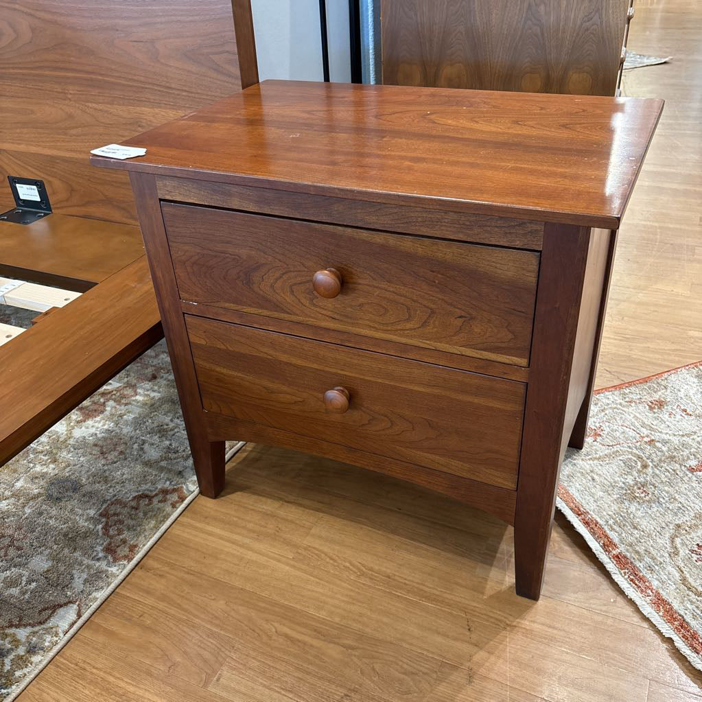 Contemporary 2 Drawer Nightstand