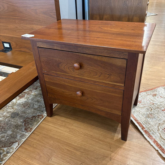 Contemporary 2 Drawer Nightstand