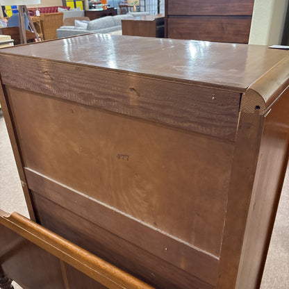 Vintage 4 Drawer Waterfall Highboy (AS IS)