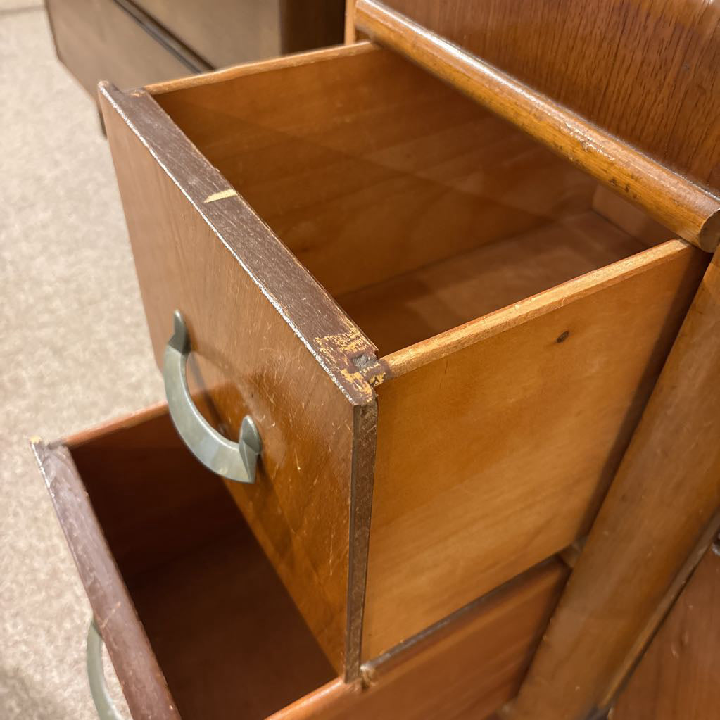 Vintage Waterfall 5 Drawer Dressing Table
