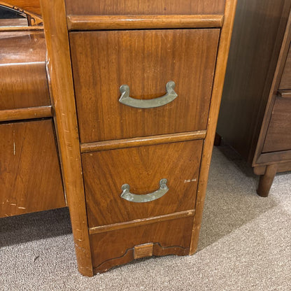 Vintage Waterfall 5 Drawer Dressing Table