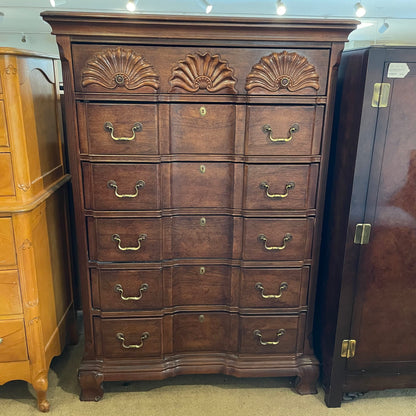 Alexander Julian 6 Drawer Shell Motif Highboy