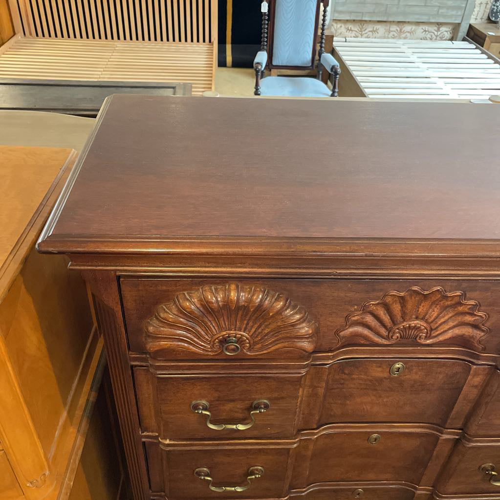 Alexander Julian 6 Drawer Shell Motif Highboy