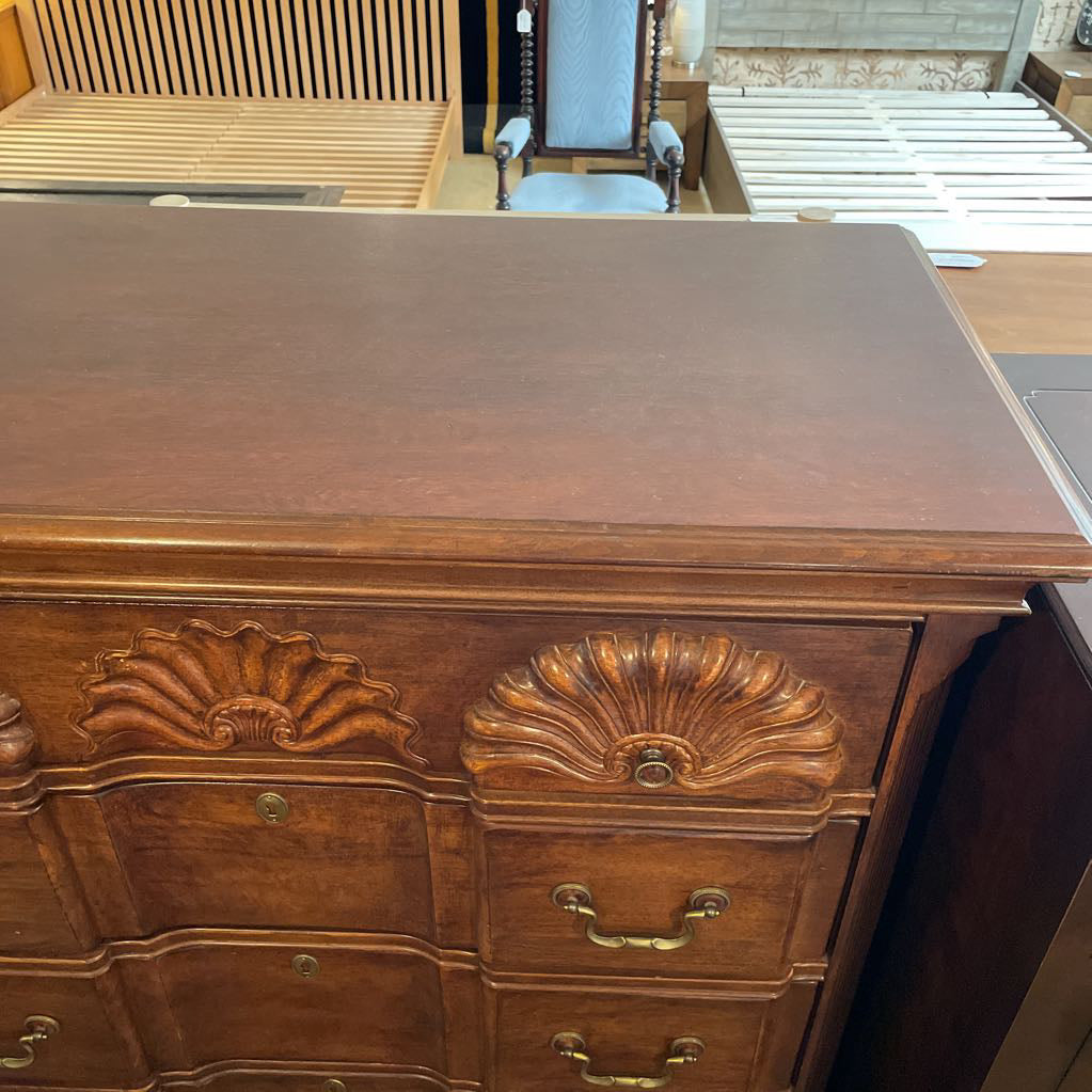 Alexander Julian 6 Drawer Shell Motif Highboy