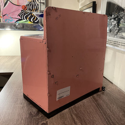 Vintage Pink Metal Play Stove