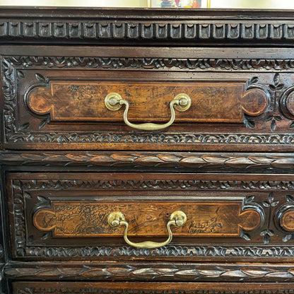 Ornate Victorian Cherub Carved 4 Drawer Dresser C LOWBOYS