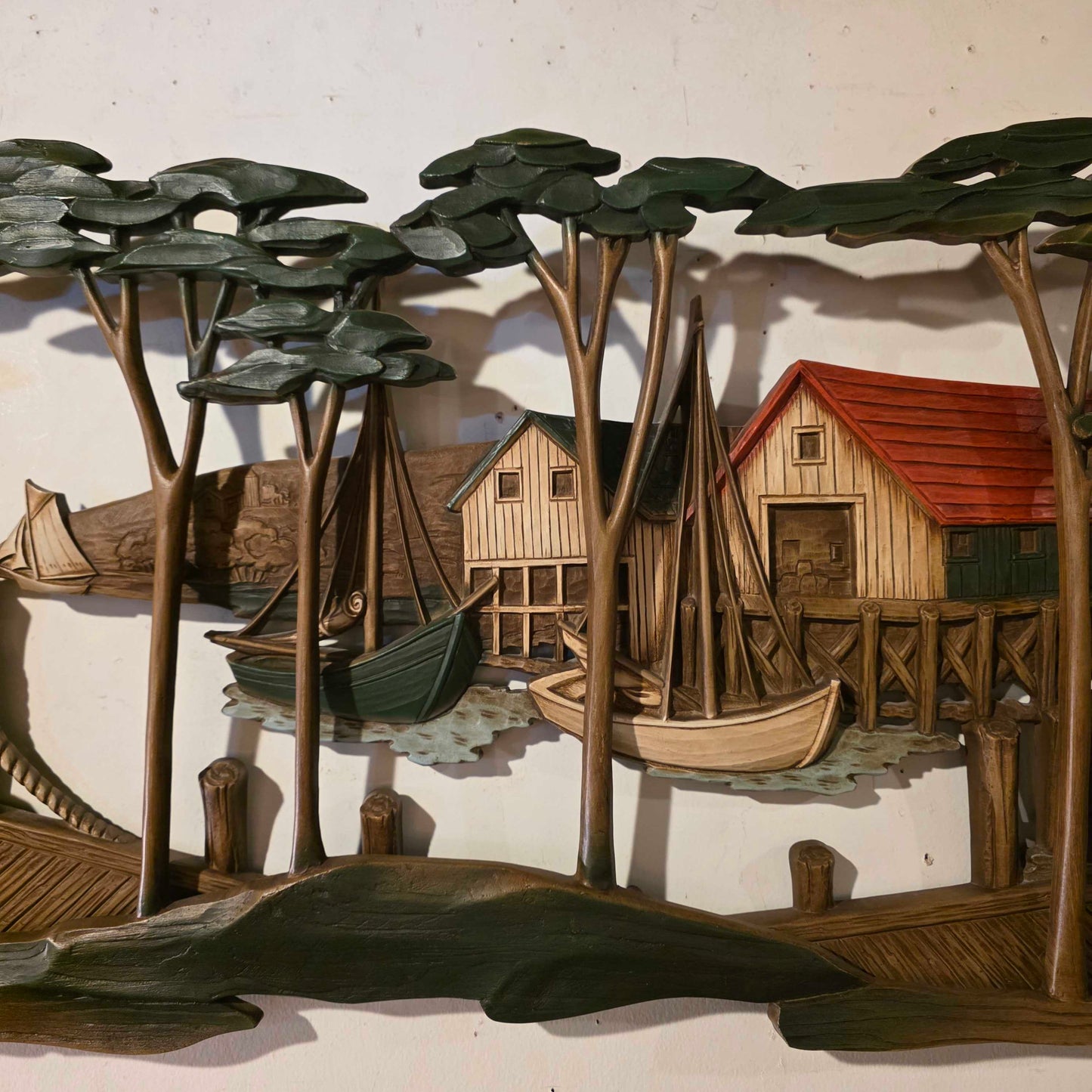 3D Buiding and Ships Wall Art