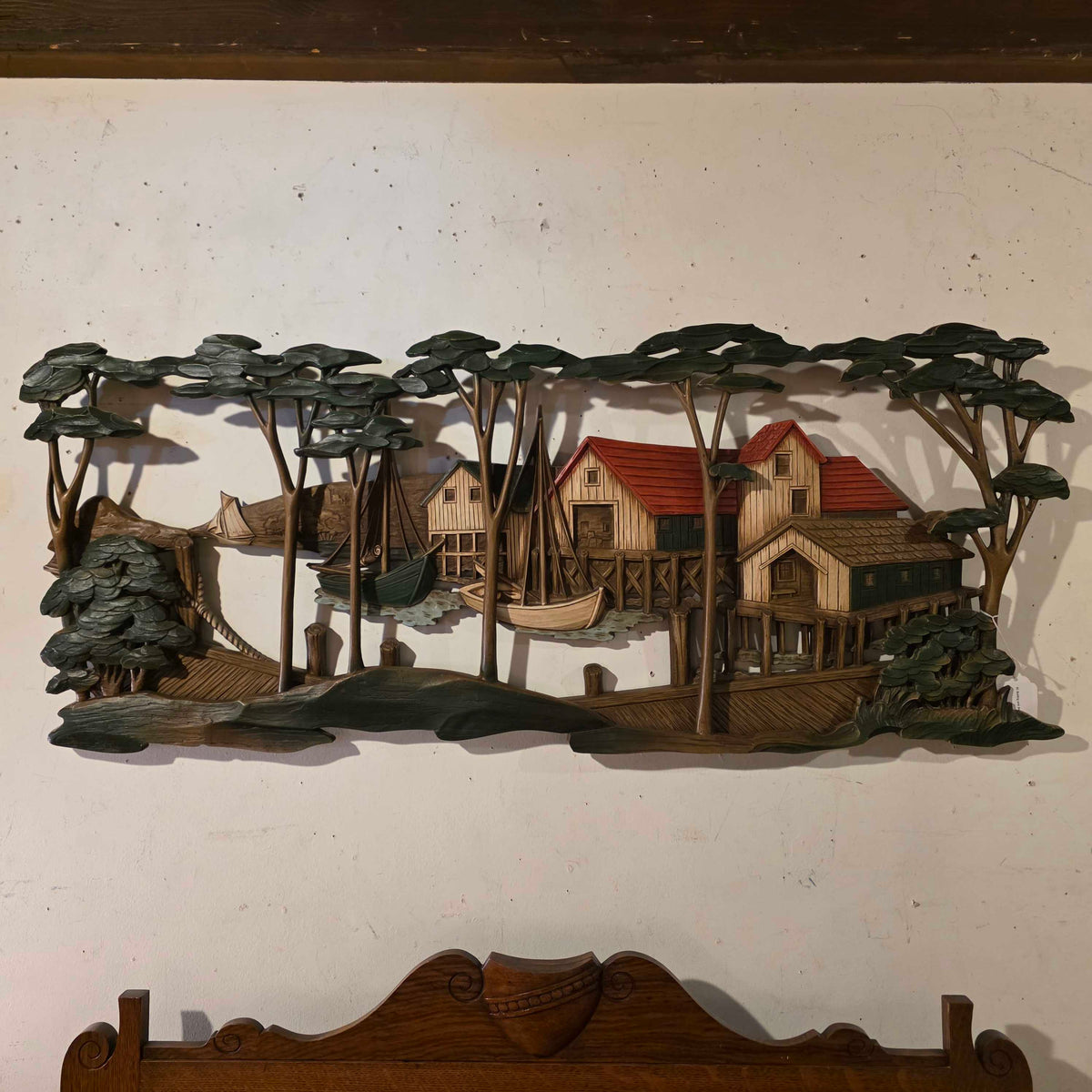 3D Buiding and Ships Wall Art
