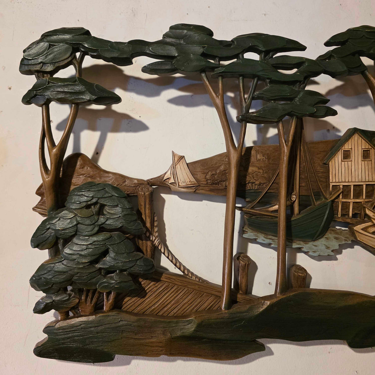 3D Buiding and Ships Wall Art