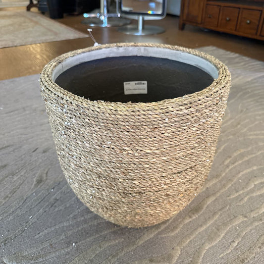 Natural Rope Wrapped Planter UNCATEGORIZED