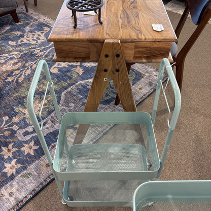 Baby Blue Rolling Cart