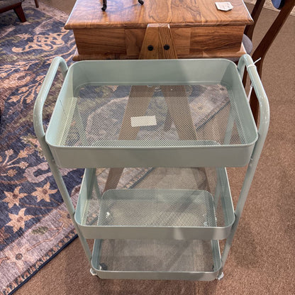 Baby Blue Rolling Cart