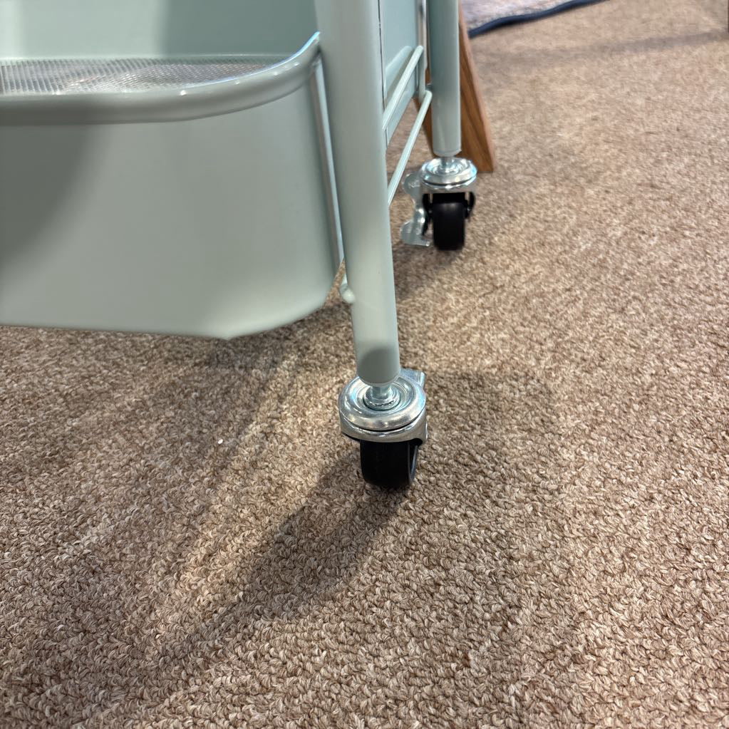 Baby Blue Rolling Cart