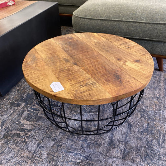 Industrial Round Cage Coffee Table