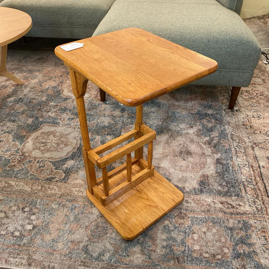 Vintage Wood Magazine C Table