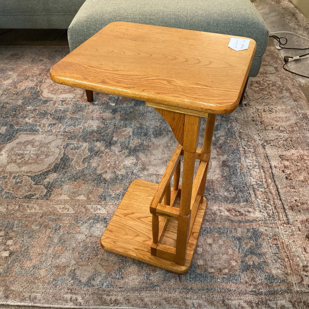 Vintage Wood Magazine C Table