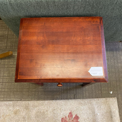 Classic Side Table w/Drawer & Shelf