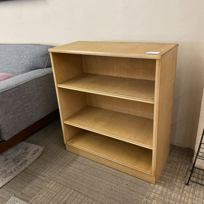 Small Vintage Light Wood Bookcase