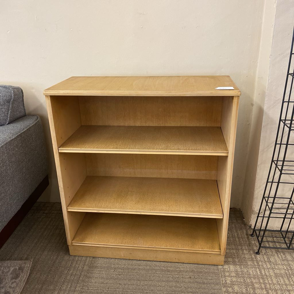 Small Vintage Light Wood Bookcase