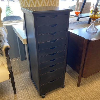 Small Narrow Ten Drawer Chest