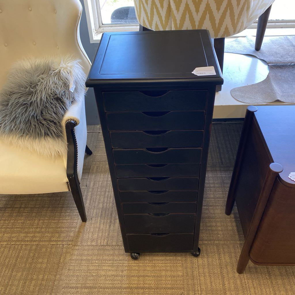 Small Narrow Ten Drawer Chest