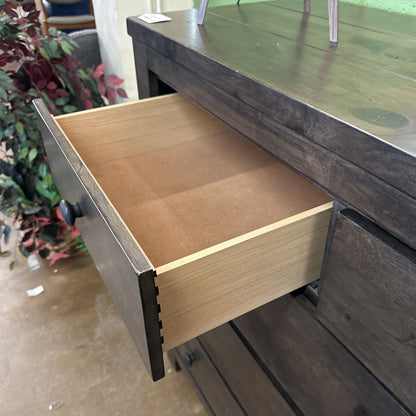 9 Drawer Dark Wood Chest of Drawers