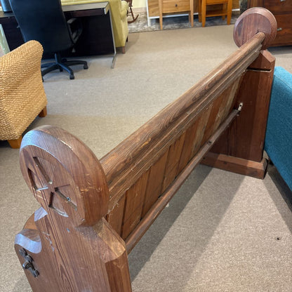 Traditional Oak Church Pew