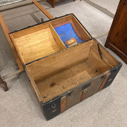Antique Dome Top Steamer Trunk