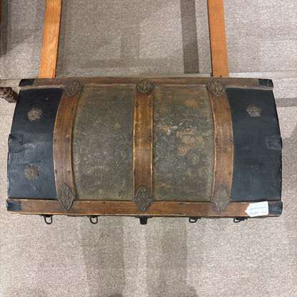 Antique Dome Top Steamer Trunk