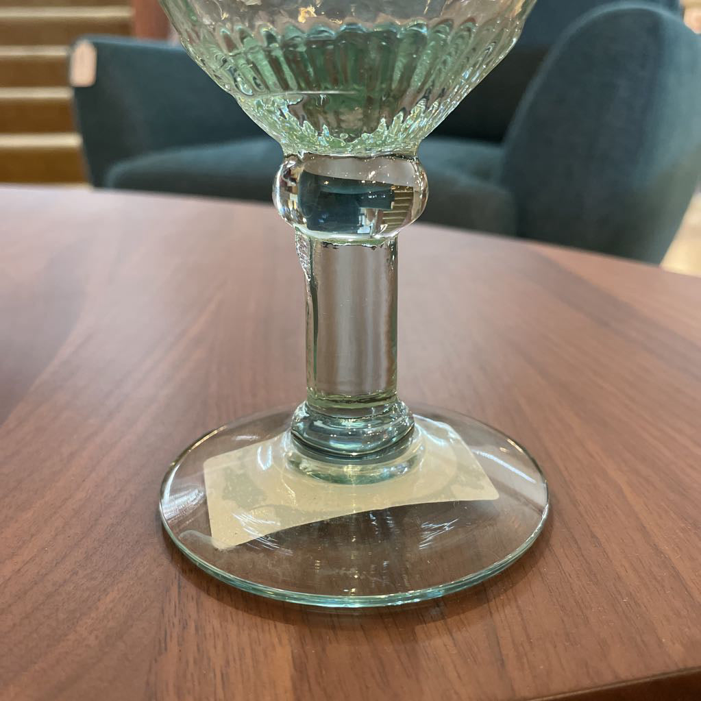 Watery Blue Pedestal Glass Set of 6 SMALLS