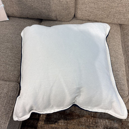 Navy Black Pillow w/ White Dots U PILLOWS