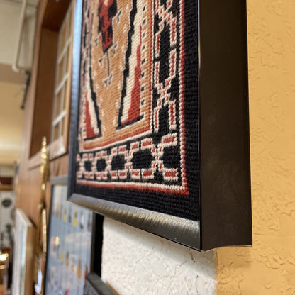 Earthtones/Black/White Needlepoint Geometric Art