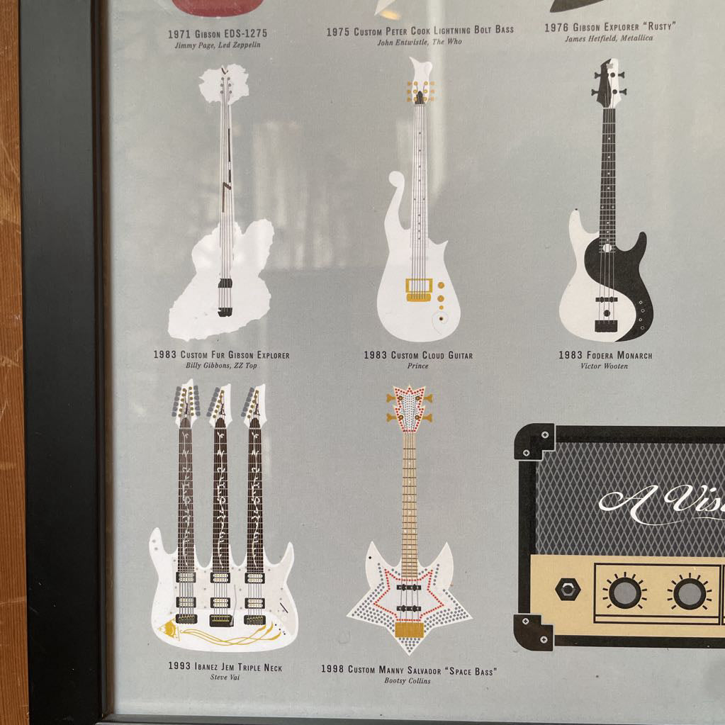 Guitar Types Art Poster