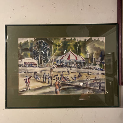 Beachside Carnival Watercolor