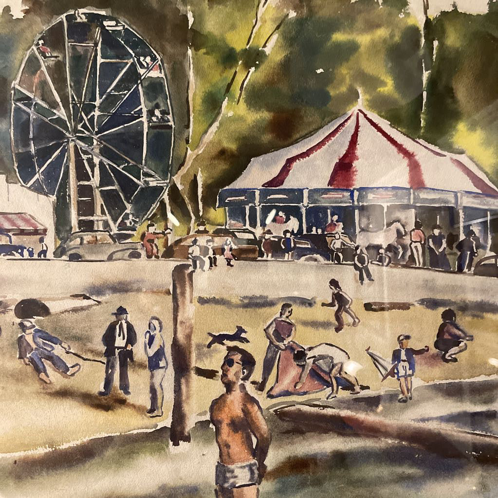 Beachside Carnival Watercolor