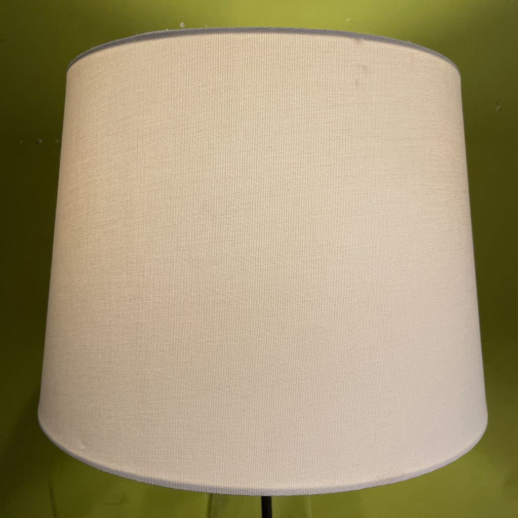 Blue Glass base with Brown String Detail Lamp