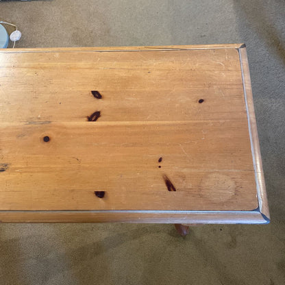 Pine Console Table w/ Cabriole Legs