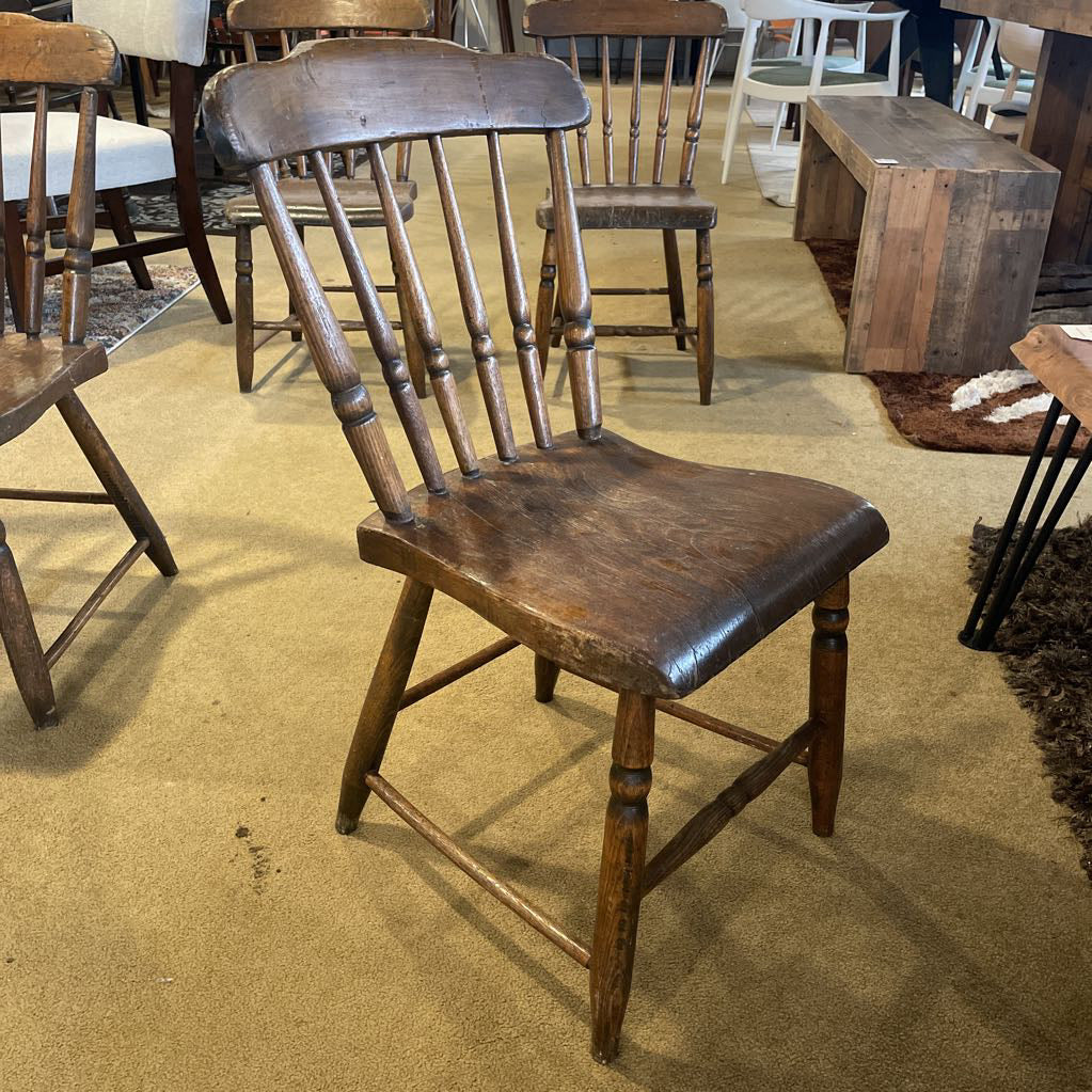 Antique Spindle Back Chair set of 4