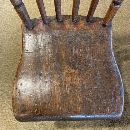 Antique Spindle Back Chair set of 4 C DINING CHAIRS