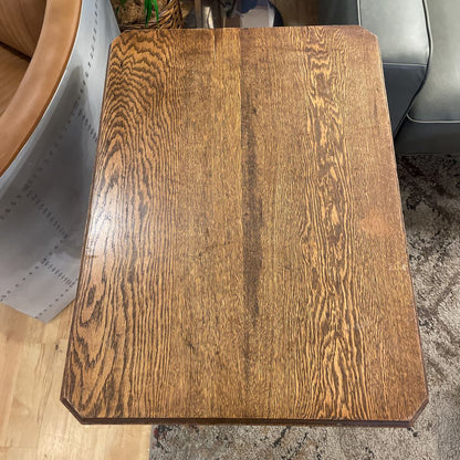 Turnwood Leg w/ Center Cross Hatch Side Table