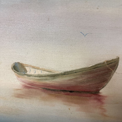 Original Painting of Boat on Lake
