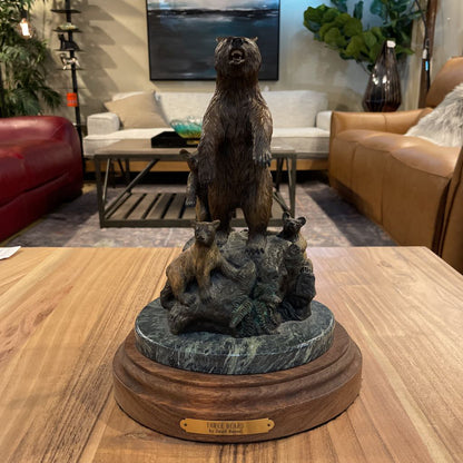 David Manuel Three Bears Sculpture