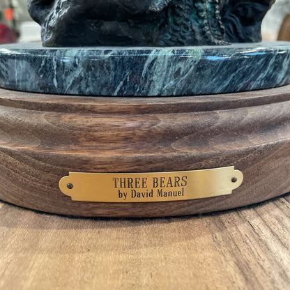 David Manuel Three Bears Sculpture