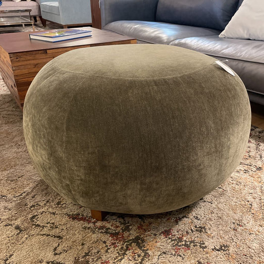 Sage Green Stone Ottoman