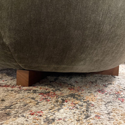 Sage Green Stone Ottoman