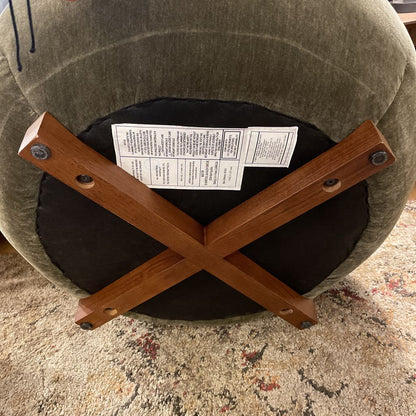 Sage Green Stone Ottoman