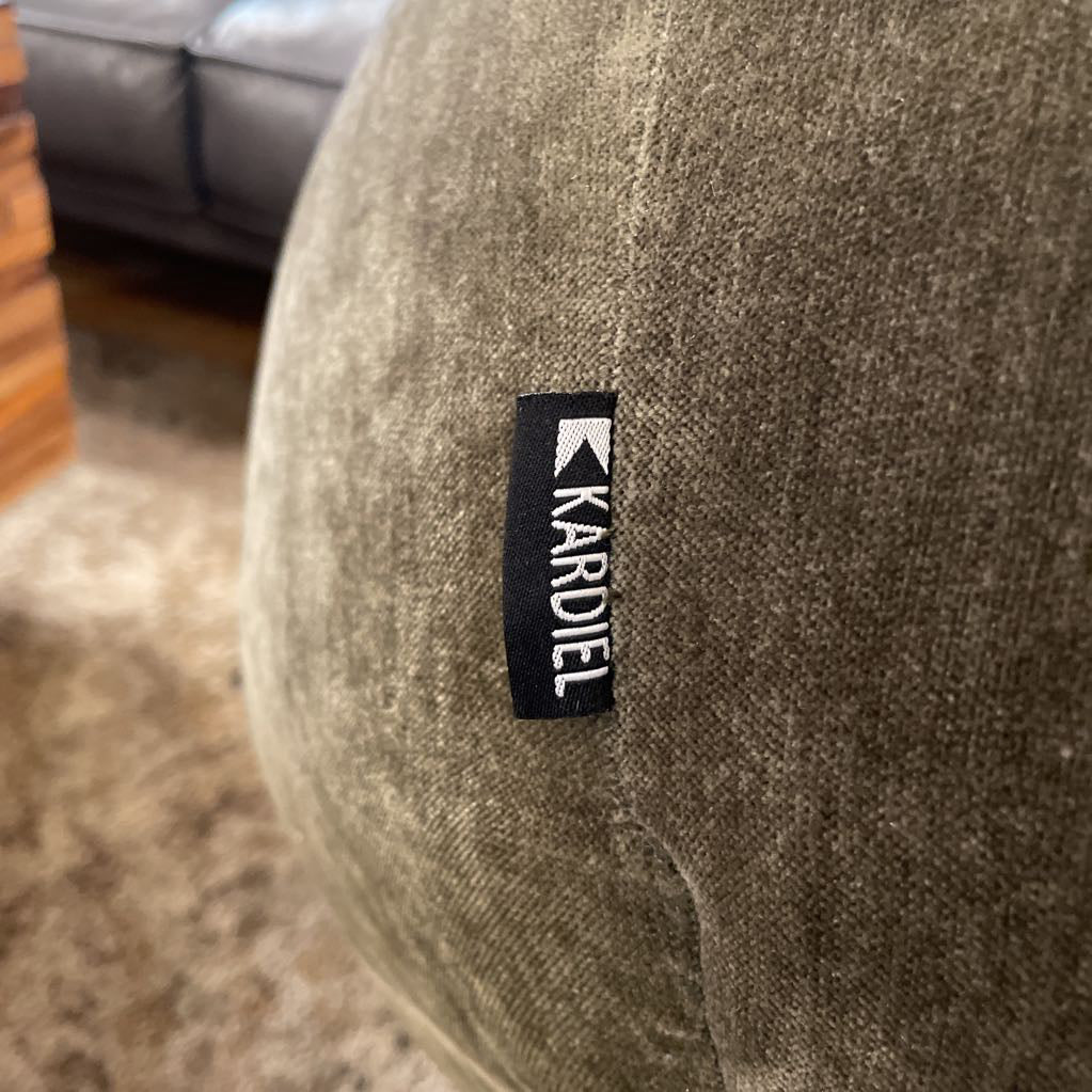 Sage Green Stone Ottoman