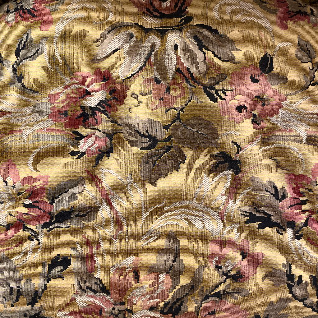Precious Pink & Yellow Floral Accent Chair