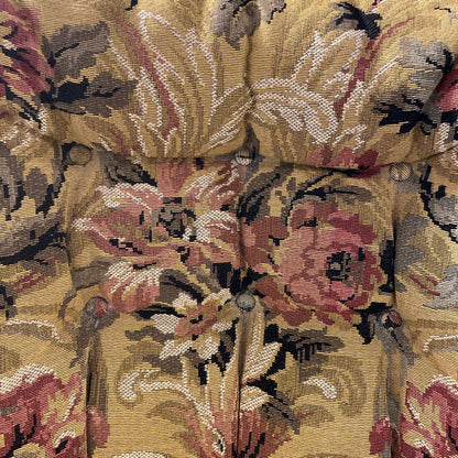 Precious Pink & Yellow Floral Accent Chair