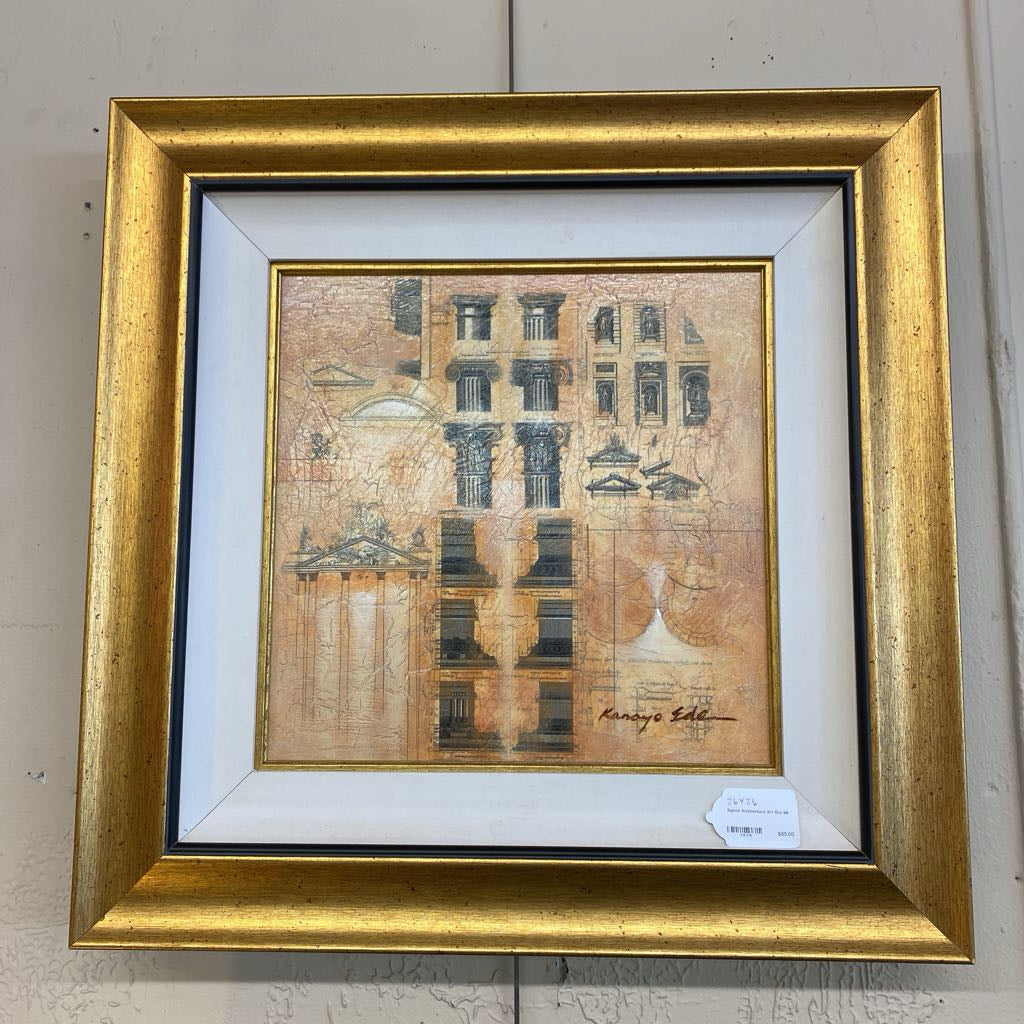 Signed Architectural Art One ART